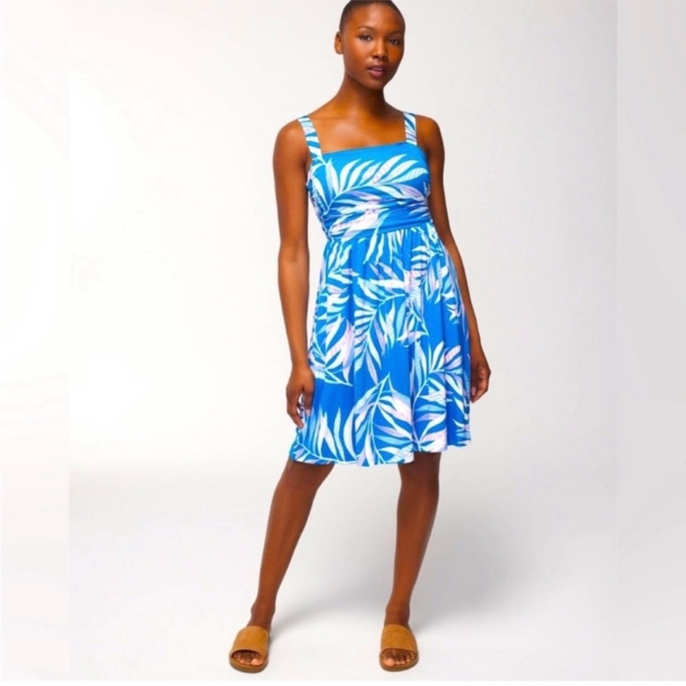 NWT SOMA Soft Jersey Rouched Sz XS Pacifica Blue Bra In Dress